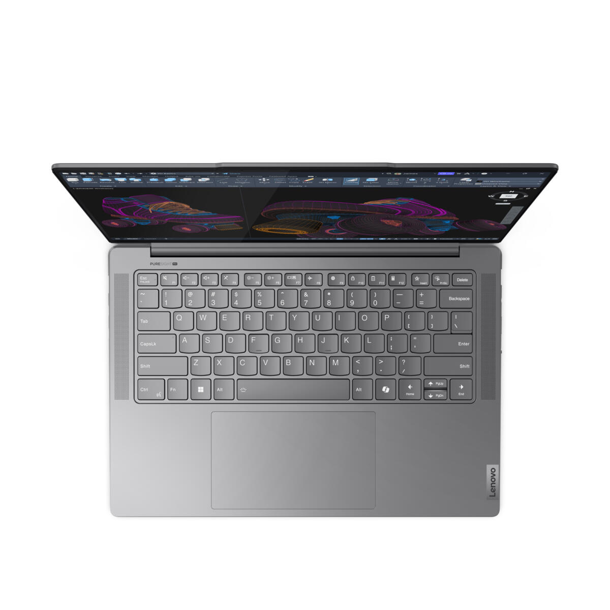 Lenovo YOGA PRO 7 14AHP9 AMD Ryzen™ 7 8845HS 1TB SSD 16GB 14.5" (2560x1600) 90Hz TOUCHSCREEN WIN11 Pro NVIDIA® RTX 3050 6144MB LUNA GRAY Backlit Keyboard - Image 5