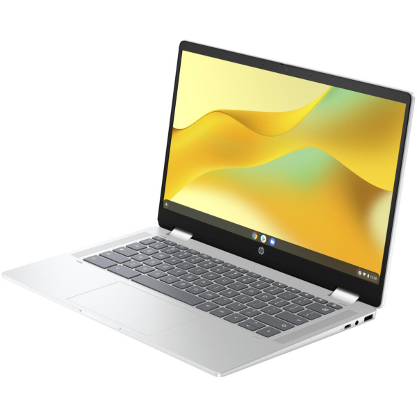 HP Chromebook x360 14B-CD0035 Intel® N200 128GB UFS 8GB 14" (1920x1080) TOUCHSCREEN ChromeOS GLACIER SILVER Backlit Keyboard - Image 2