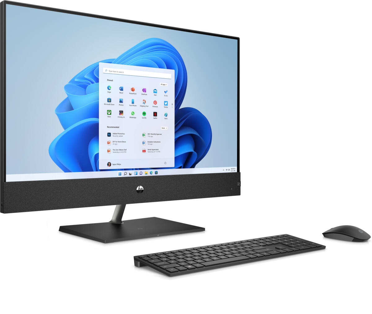 HP Pavilion 27-CA2244 ALL-IN-ONE Core™ i7-13700T 1TB SSD 16GB 27" (1920x1080) TOUCHSCREEN WIN11 SPARKLING BLACK Wireless Keyboard & Mouse - Image 2