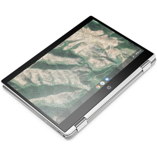 HP Chromebook x360 14B-CA0010 2-in-1 Celeron® N4000 32GB eMMC 4GB 14" (1366x768) TOUCHSCREEN Chrome OS CERAMIC WHITE / MINERAL SILVER - Image 7