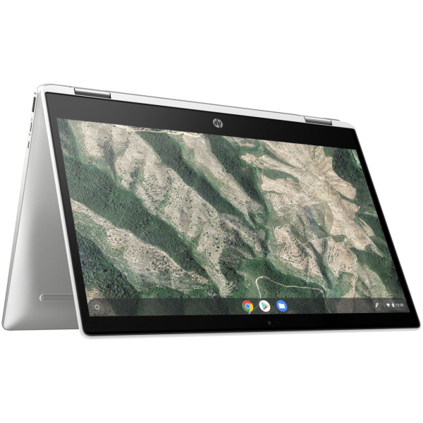 HP Chromebook x360 14B-CA0010 2-in-1 Celeron® N4000 32GB eMMC 4GB 14" (1366x768) TOUCHSCREEN Chrome OS CERAMIC WHITE / MINERAL SILVER - Image 5