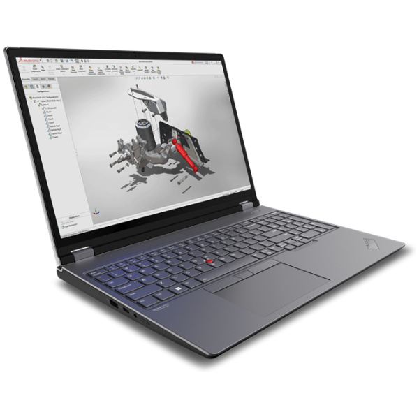 Lenovo ThinkPad P16 Gen 2 MOBILE WORKSTATION Core™ i9-13980HX 1TB SSD 64GB 16" (3840x2400) WIN11 Pro NVIDIA® RTX 4000 12288MB STORM GRAY Backlit Keyboard FP Reader