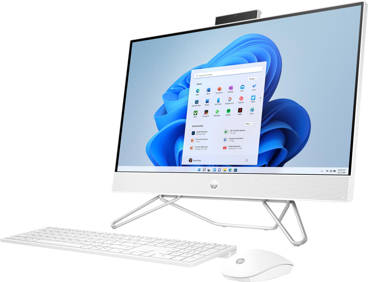 HP 24-CB1023 ALL-IN-ONE Core™ i3-1215U 256GB SSD 8GB 23.8" (1920x1080) TOUCHSCREEN WIN11 Keyboard Mouse WHITE - Image 2
