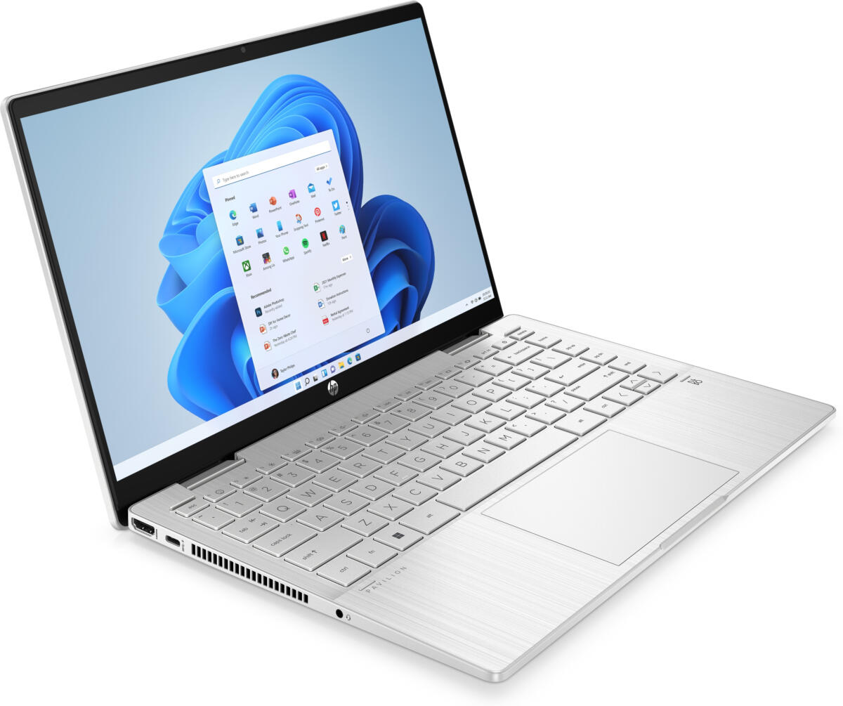 HP Pavilion X360 14-EK2055CL Core™ 5 120U 1.40GHz 1TB SSD 16GB 14" WUXGA (1920x1200) TOUCHSCREEN BT WIN11 Webcam NATURAL SILVER Backlit Keyboard - Image 3