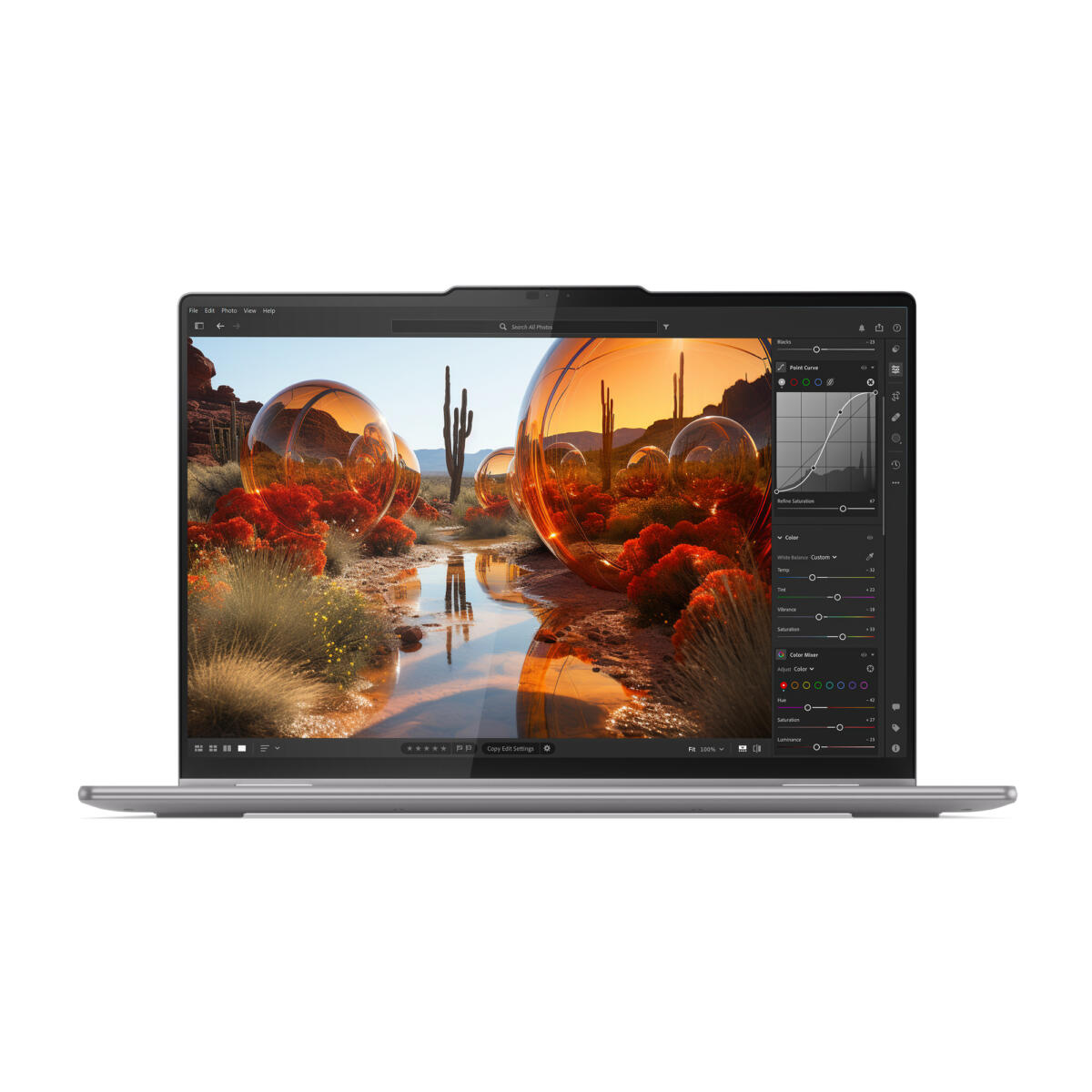 Lenovo YOGA 7 16AHP9 2-IN-1 AMD Ryzen™ 5 8640HS 512GB SSD 8GB 16" (1920x1200) TOUCHSCREEN WIN11 ARTIC GRAY Backlit Keyboard FP Reader - Image 2