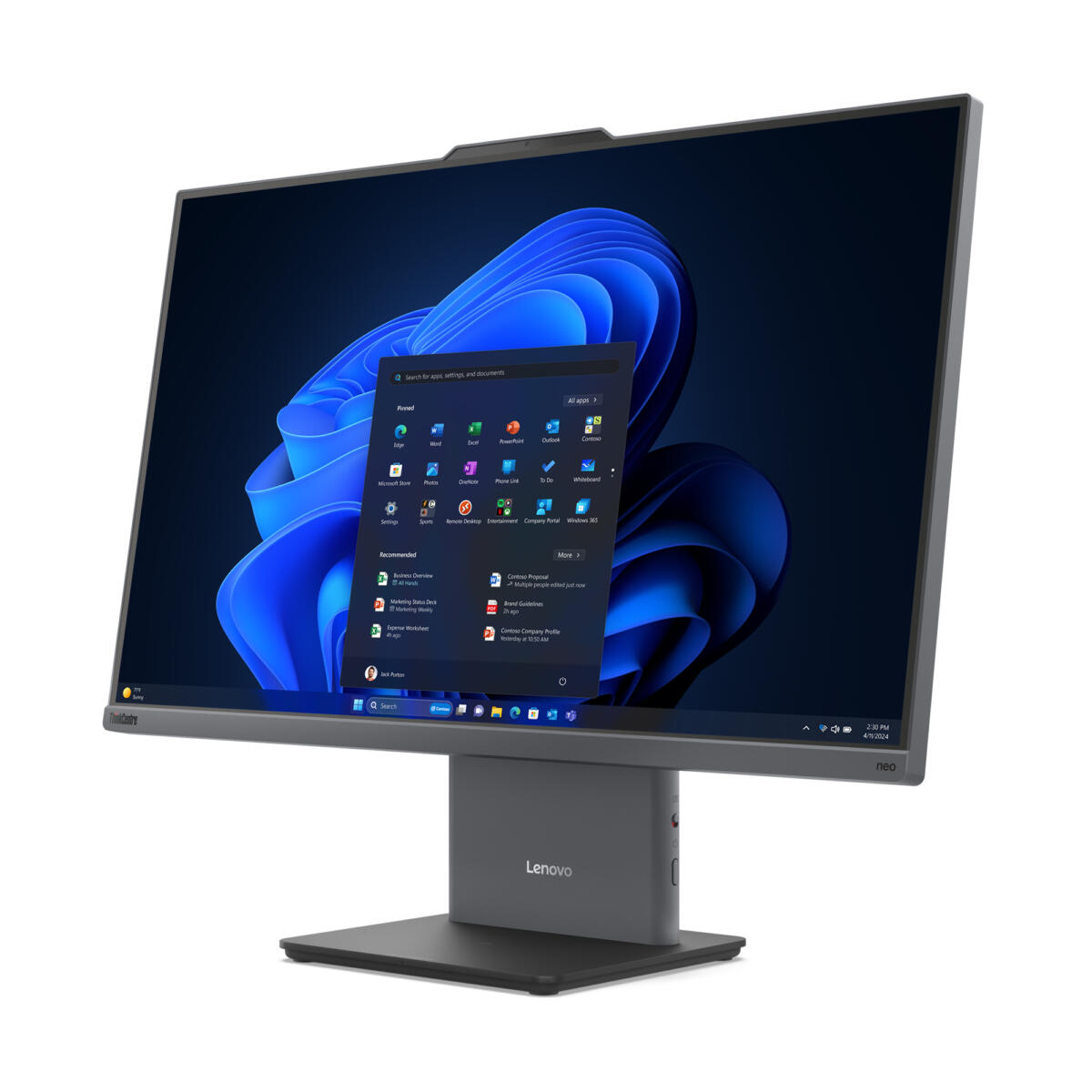 Lenovo ThinkCentre Neo 50a Gen 5 ALL-IN-ONE Core™ i5-13420H 256GB SSD 16GB 27" (1920x1080) IPS 100Hz WIN11 Pro Keyboard Mouse 1-year on-site warranty - Image 2