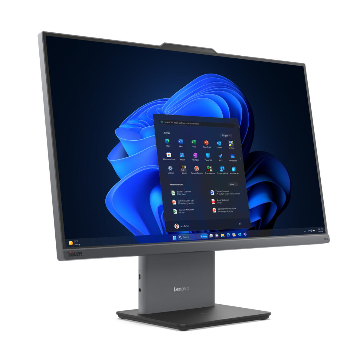 Lenovo ThinkCentre Neo 50a Gen 5 ALL-IN-ONE Core™ i5-13420H 256GB SSD 16GB 27" (1920x1080) IPS 100Hz WIN11 Pro Keyboard Mouse 1-year on-site warranty - Image 3