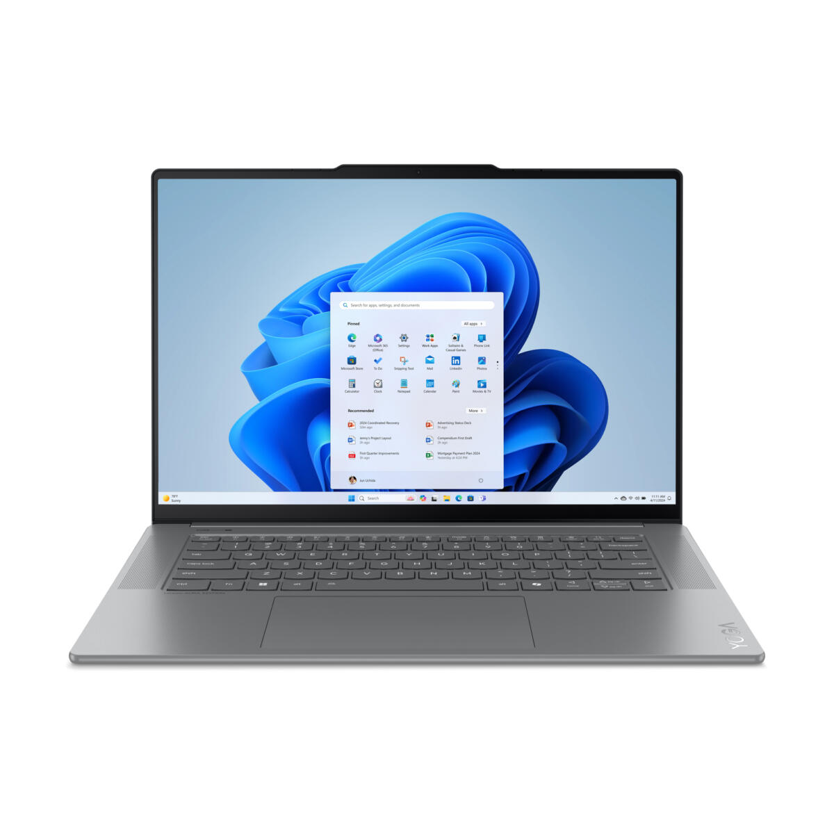 Lenovo YOGA Slim 7i Aura Edition Core™ Ultra 7 Series 2 Evo Edition Copilot+ PC 1TB SSD 32GB 15.3” (2880x1800) TOUCHSCREEN WIN11 LUNA GREY Backlit Keyboard