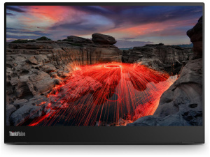 Lenovo ThinkVision M14t Gen 2 Monitor 14" (2240x1400) TOUCHSCREEN IPS 300 cd/m² 1500:1 2xUSB-C (w / DP 1.2) 16:10 Adjustable Stand RAVEN BLACK