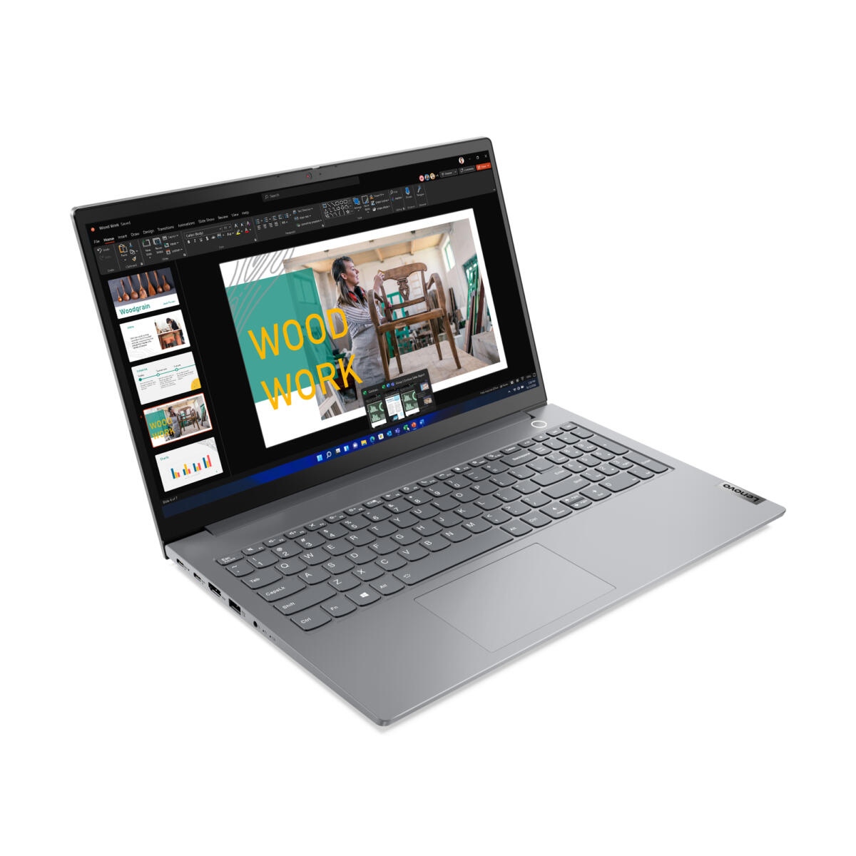 Lenovo ThinkBook 15 G4 IAP Ryzen™ 7 5825U 512GB SSD 16GB 15.6" (1920x1080) WIn11 Pro MINERAL GREY FP Reader - Image 2