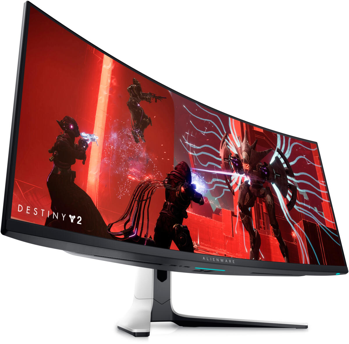Dell Alienware 34" AW3423DW Curved QD-OLED GAMING Monitor 34.18" WQHD (3440x1440) 175Hz 0.1ms (GtG) 1800R NVIDIA G-Sync HDR 1000 cd/m² 2xHDMI 2.0 1xDP 1.4 5xUSB 3.2 C100~240V, 50-60Hz 21:9 Adjustable Stand WHITE - Image 4