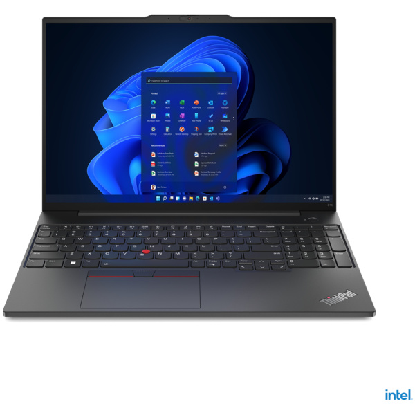 Lenovo ThinkPad E16 Core™ i5-1335U 512GB SSD 16GB 16" WUXGA (1920x1200) TOUCHSCREEN IPS WIN11 Pro GRAPHITE BLACK Backlit Keyboard FP Reader