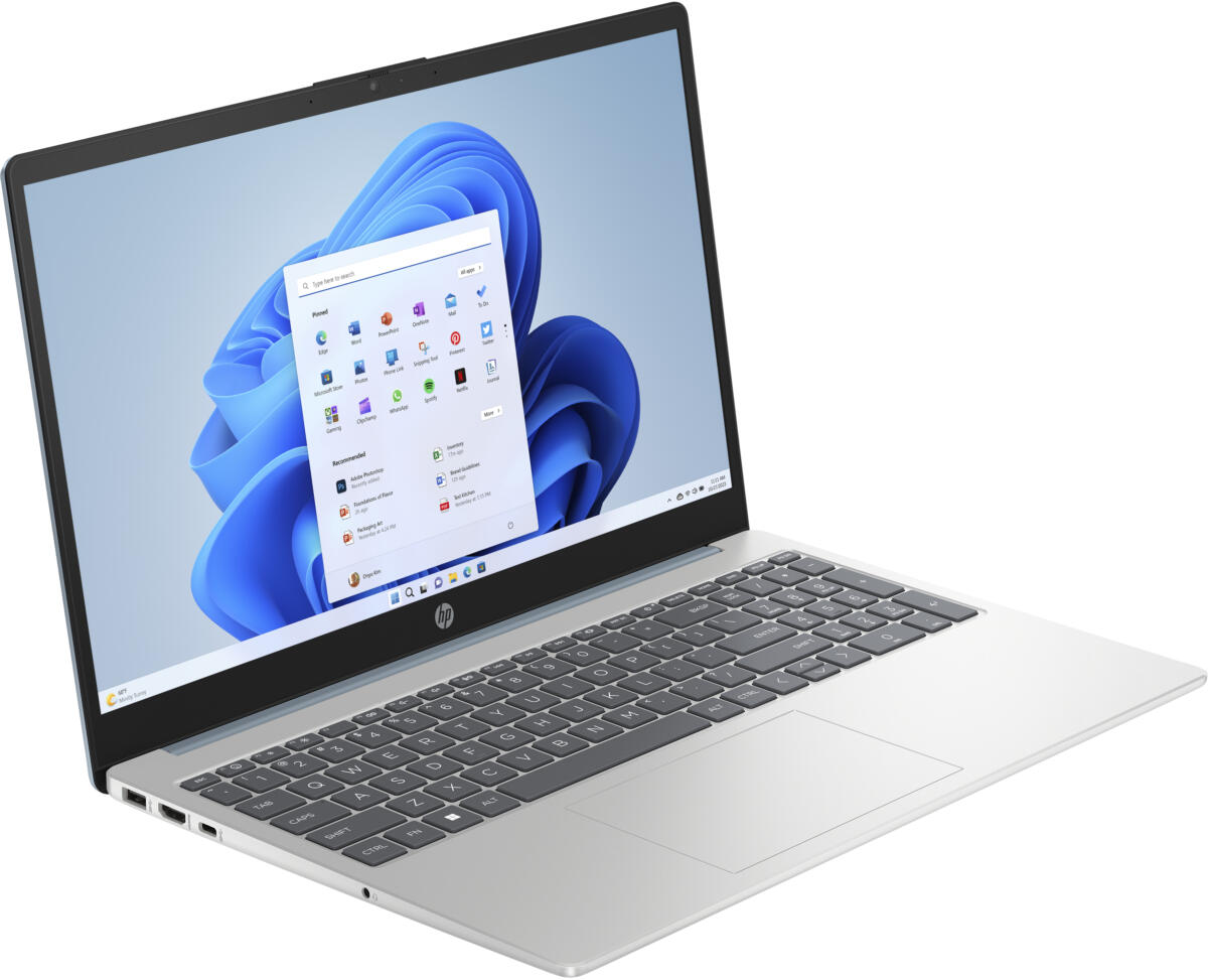 HP 15-FC0041WM Ryzen™ 5 7520U 512GB SSD 8GB 15.6" (1920x1080) WIN11 NATURAL SILVER - Image 2