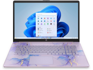 HP 17-CN0694DS 2-IN-1 Celeron® N4120128GB SSD 4GB 17.3" (1600x900) TOUCHSCREEN WIN11 WINTER LAVENDER Backlit Keyboard 0.7" thin, 3.15 lbs.