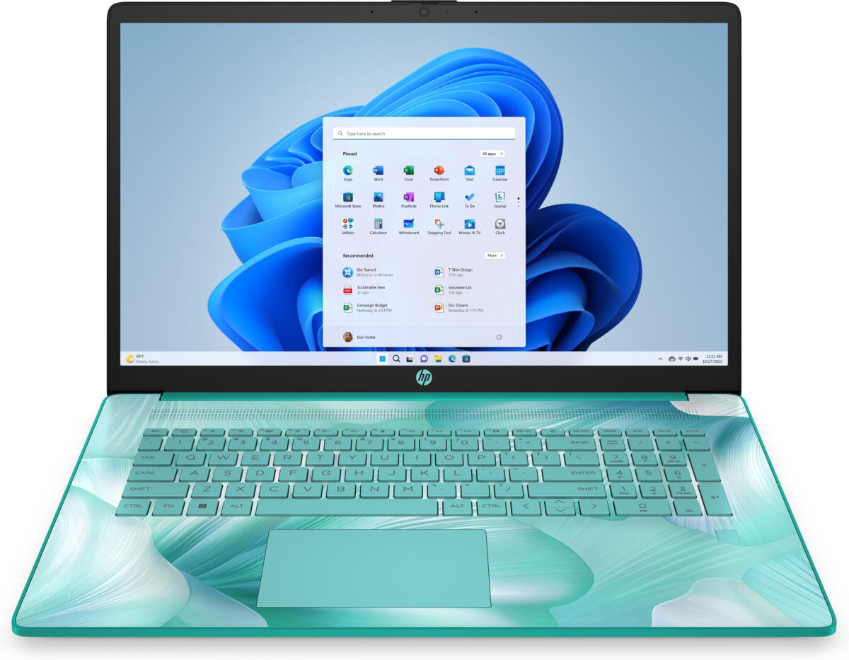HP 17-CN0115 Celeron® N4120 128GB SSD 4GB 17.3" (1600x900) WIN11 AQUAMARINE SKY US Sales Only