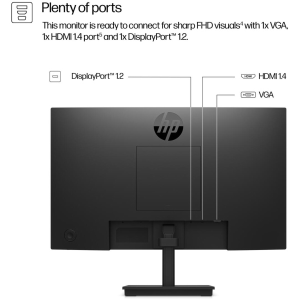 HP 322pf 21.5" (1920x1080) BLACK Monitor - Image 5