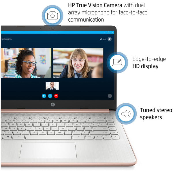 HP 14-DQ0030 Celeron® N4120 64GB eMMC 4GB 14" (1366x768) WIN11 S NATURAL SILVER - Image 4