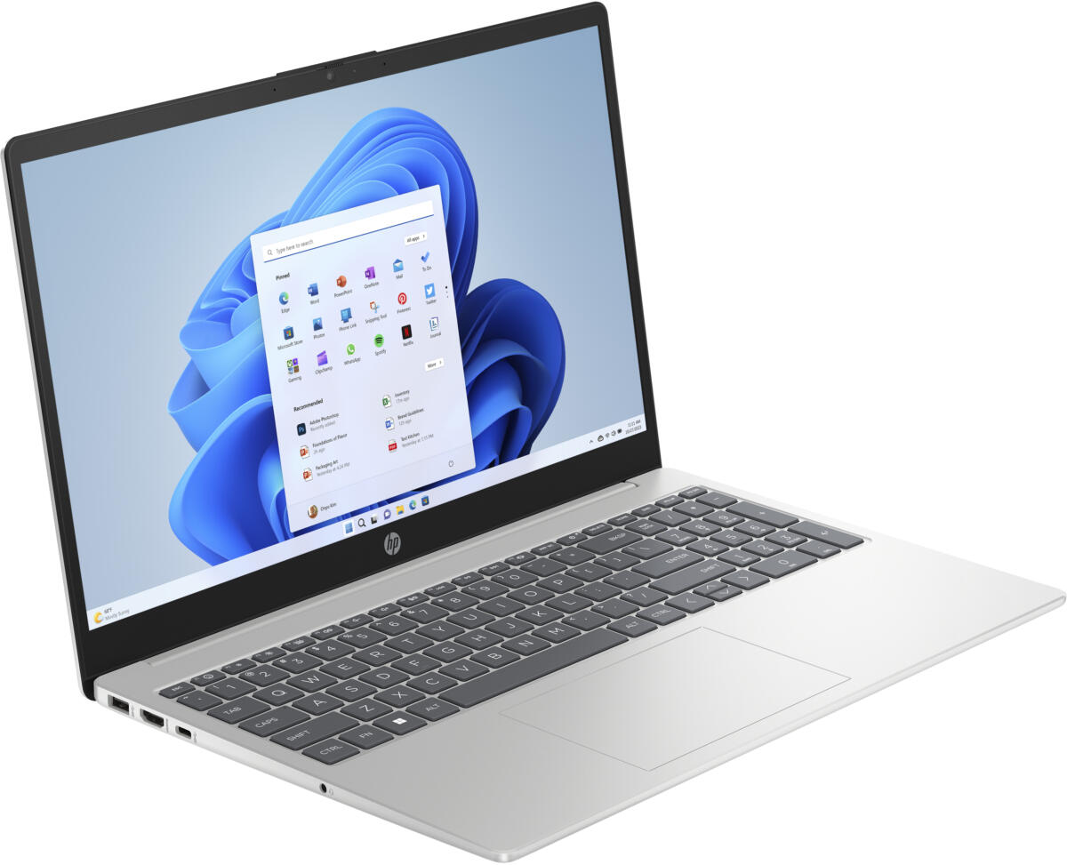 HP 15-FD0005 Core™ i5-1235U 512GB SSD 8GB 15.6" (1366x768) TOUCHSCREEN WIN11 S NATURAL SILVER - Image 2