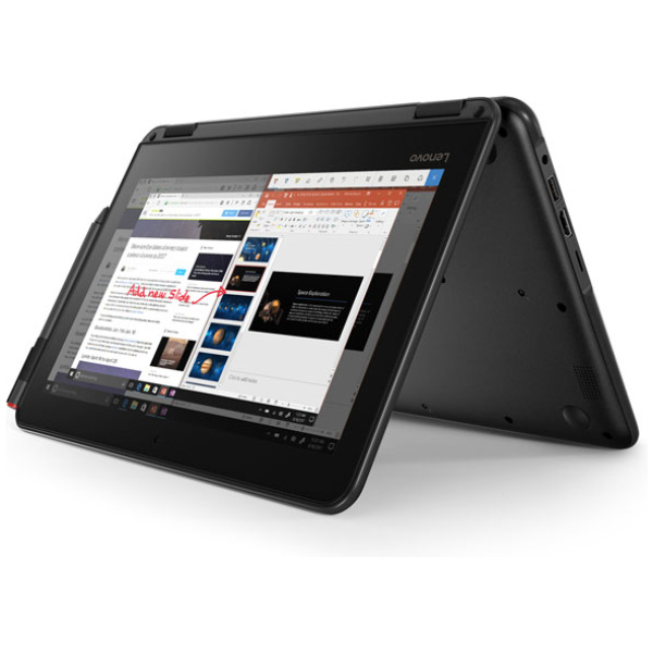 Lenovo 300e WINBOOK 2-IN-1 Celeron® Quad-Core N3450 128GB SSD 4GB 11.6" (1366x768) IPS TOUCHSCREEN WIN10 Pro BLACK - Image 3