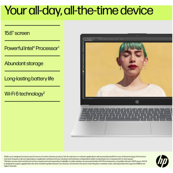 HP 15-FD0075 Core™ i5-1335U 512GB SSD 8GB 15.6" (1920x1080) WIN11 S NATURAL SILVER Backlit Keyboard - Image 7