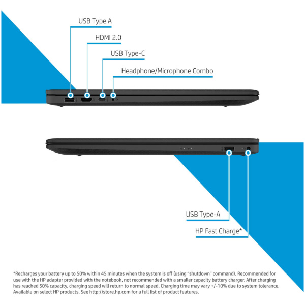 HP 17-CN3624 Intel® N200 256GB SSD 8GB 17.3" (1600x900) WIN11 - Image 7