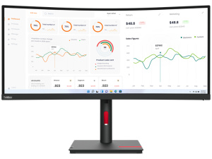 Lenovo ThinkVision T34w-30 34" (3440x1440) 4ms RAVEN BLACK Monitor