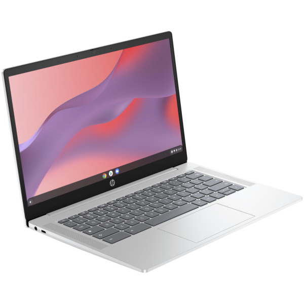 HP Chromebook 14A-NF0131 Intel® N200 128GB UFS 4GB 14"(1366x768) ChromeOS GLACIER SILVER - Image 2