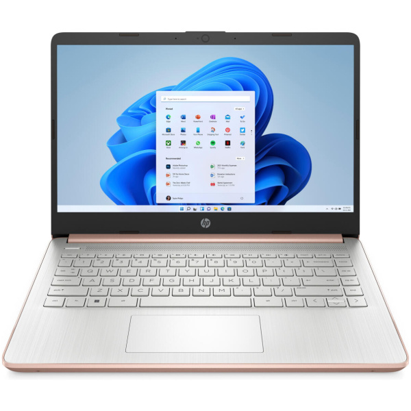 HP 14-DQ0070 Celeron N4120 64GB eMMC 4GB 14" (1366X768) TOUCHSCREEN WIN10 S PALE ROSE