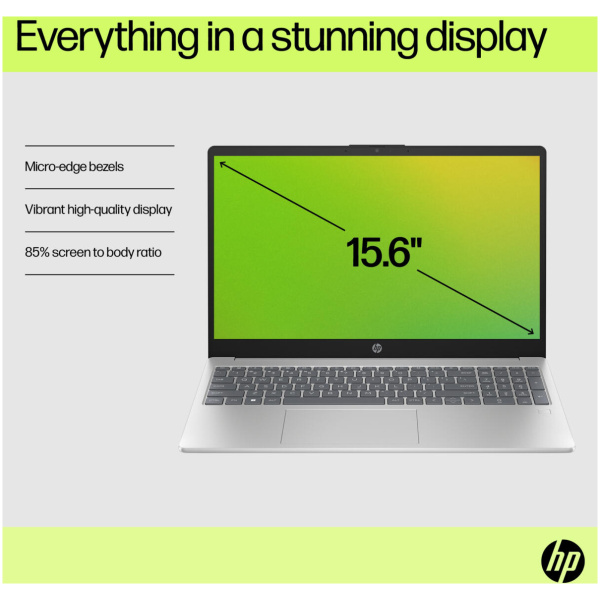 HP 15-FD0095 Core™ i5-1235U 256GB SSD 8GB 15.6" (1920x1080) WIN11 SILVER - Image 6