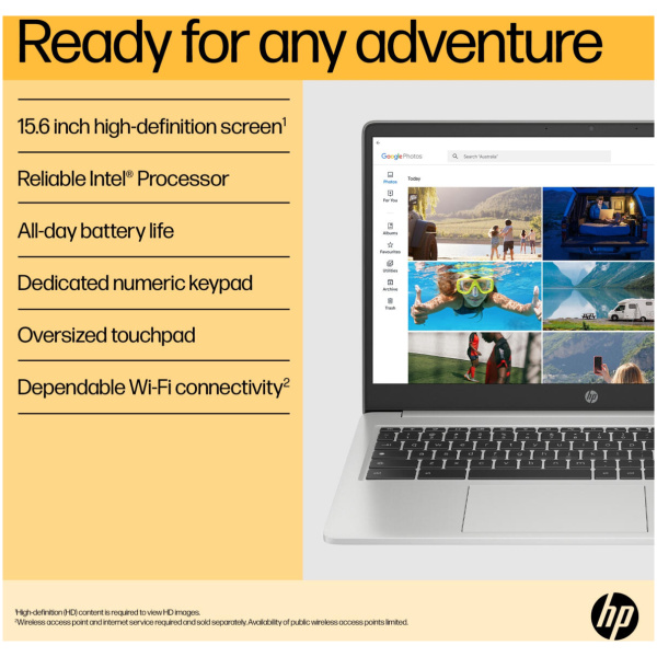 HP Chromebook 15A-NA0010 Celeron® N4500 64GB eMMC 4GB 15.6" (1920x1080) CHROME OS SILVER - Image 7