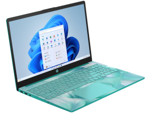 HP 15-FC0710DS AMD Ryzen™ 5 7530U1TB SSD 16GB 15.6" (1366x768) TOUCHSCREEN WIN11 AQUAMARINE SKY Backlit Keyboard FP Reader 0.73" thin, 3.5 lbs.