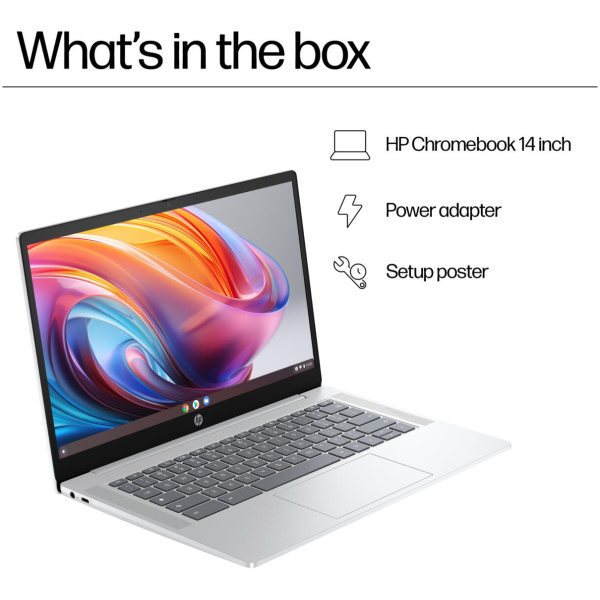 HP Chromebook 14A-NF0101 Intel® N100 128GB UFS 4GB 14" (1366x768) Chrome OS - Image 6