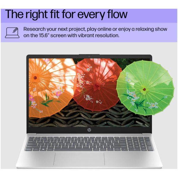 HP 15-FC0045 AMD Ryzen™ 7 7730U 256GB SSD 8GB 15.6" (1920x1080) WIN11 SILVER - Image 3