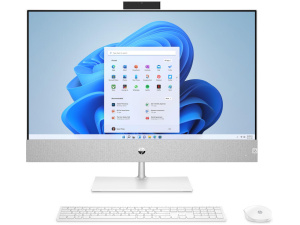 HP Pavilion 27-CA2025 ALL-IN-ONE Core™ i5-13400T 1TB HDD + 512GB SSD 16GB 27" (1920x1080) IPS WIN11 IR Webcam Keyboard Mouse SNOWFLAKE WHITE