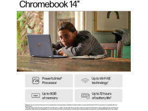 HP Chromebook 14A-NF0102 Intel® N100 128GB UFS 4GB 14" (1366x768) Chrome OS