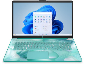 HP 17-CN3125 Intel® N200 256GB SSD 8GB 17.3" (1600x900) WIN11 AQUAMARINE SKY Backlit Keyboard FP Reader