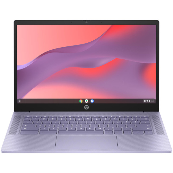 HP Chromebook 14A-NF0103 Intel® N100 128GB UFS 4GB 14" (1366x768) Chrome OS LILAC LAVENDER Backlit Keyboard