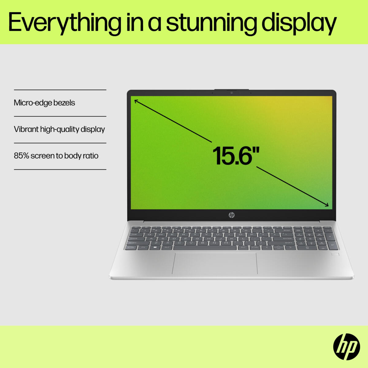 HP 15-FD0153 Core™ i5-1334U 512GB SSD 8GB 15.6" (1920x1080) WIN11 NATURAL SILVER - Image 3