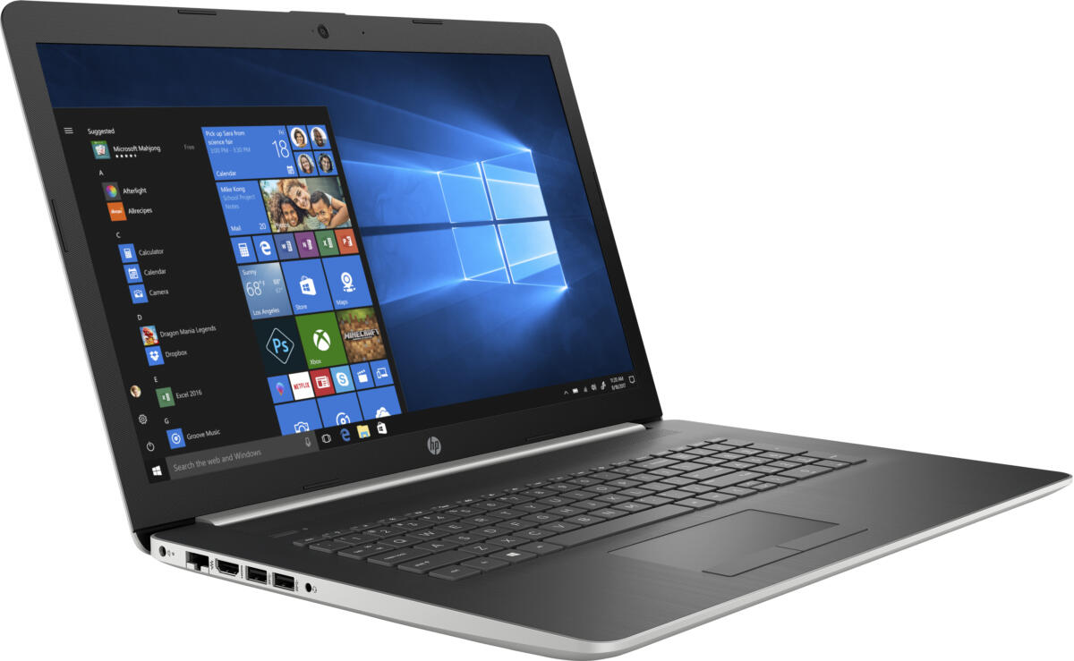 HP 17-CA1018 AMD Ryzen 5 Pro 3500U 1TB HDD 12GB 17.3" (1600x900) TOUCHSCREEN DVD+RW WIN10 SILVER RJ45 Backlit Keyboard Gigabit Ethernet - Image 3