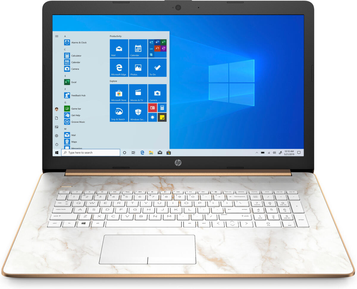 HP 17-CA1021 AMD Ryzen 5 Pro 3500U 1TB HDD 12GB 17.3" (1600x900) TOUCHSCREEN DVD+RW WIN10 COPPER RJ45 Backlit Keyboard Gigabit Ethernet