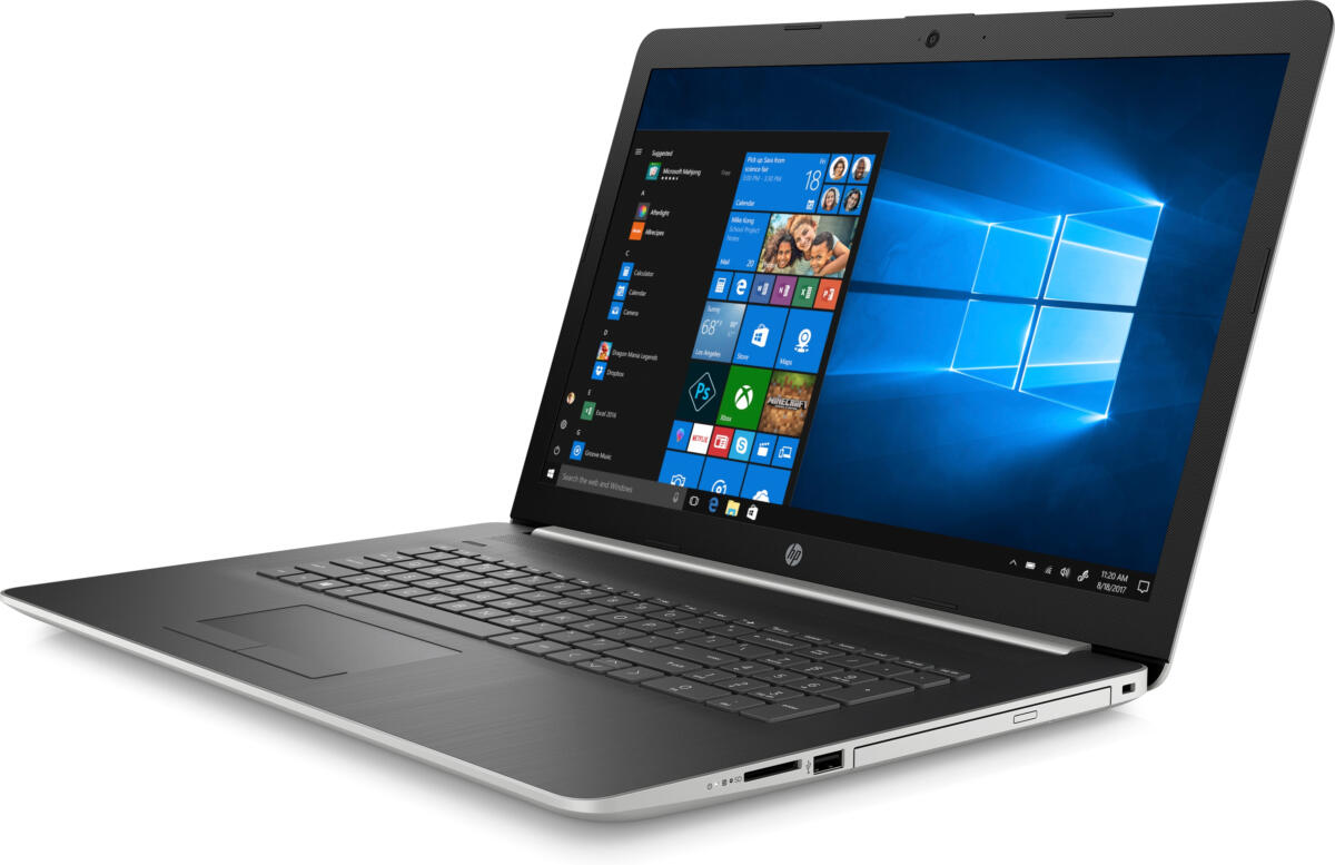 HP 17-CA1018 AMD Ryzen 5 Pro 3500U 1TB HDD 12GB 17.3" (1600x900) TOUCHSCREEN DVD+RW WIN10 SILVER RJ45 Backlit Keyboard Gigabit Ethernet - Image 2
