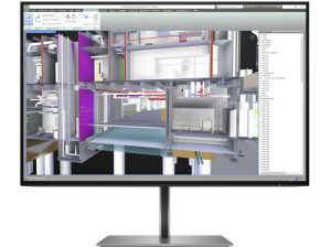 HP Z24u G3 24" WUXGA (1920x1200) 5ms 350 cd/m² USB-C™ HDMI DP DVI USB3.0 IPS Adjustable Stand Monitor SILVER