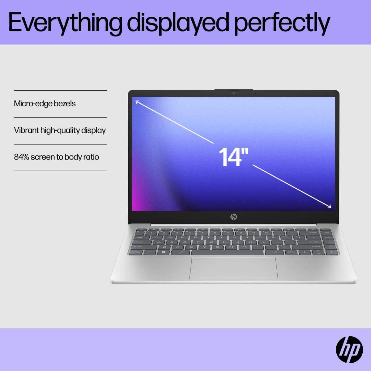 HP 14-EP2012 Intel® N150 128GB UFS 4GB 14" (1366x768) WIN11 WATERFALL BLUE - Image 3