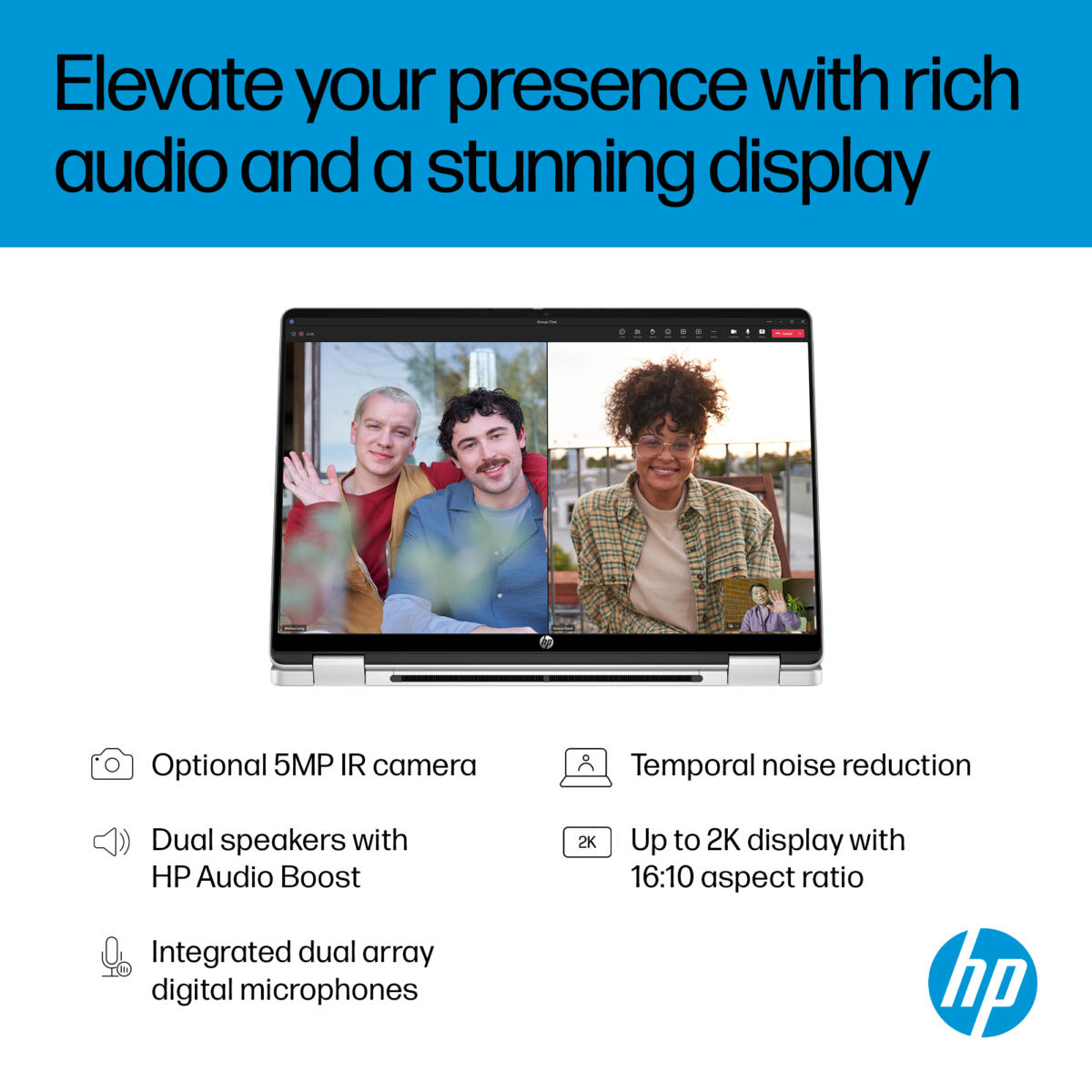HP OmniBook 5 Flip 14-FP0013 Core™ 5 120U 512GB SSD 8GB 14" (1920x1200) TOUCHSCREEN WIN11 GLACIER SILVER Backlit Keyboard - Image 5