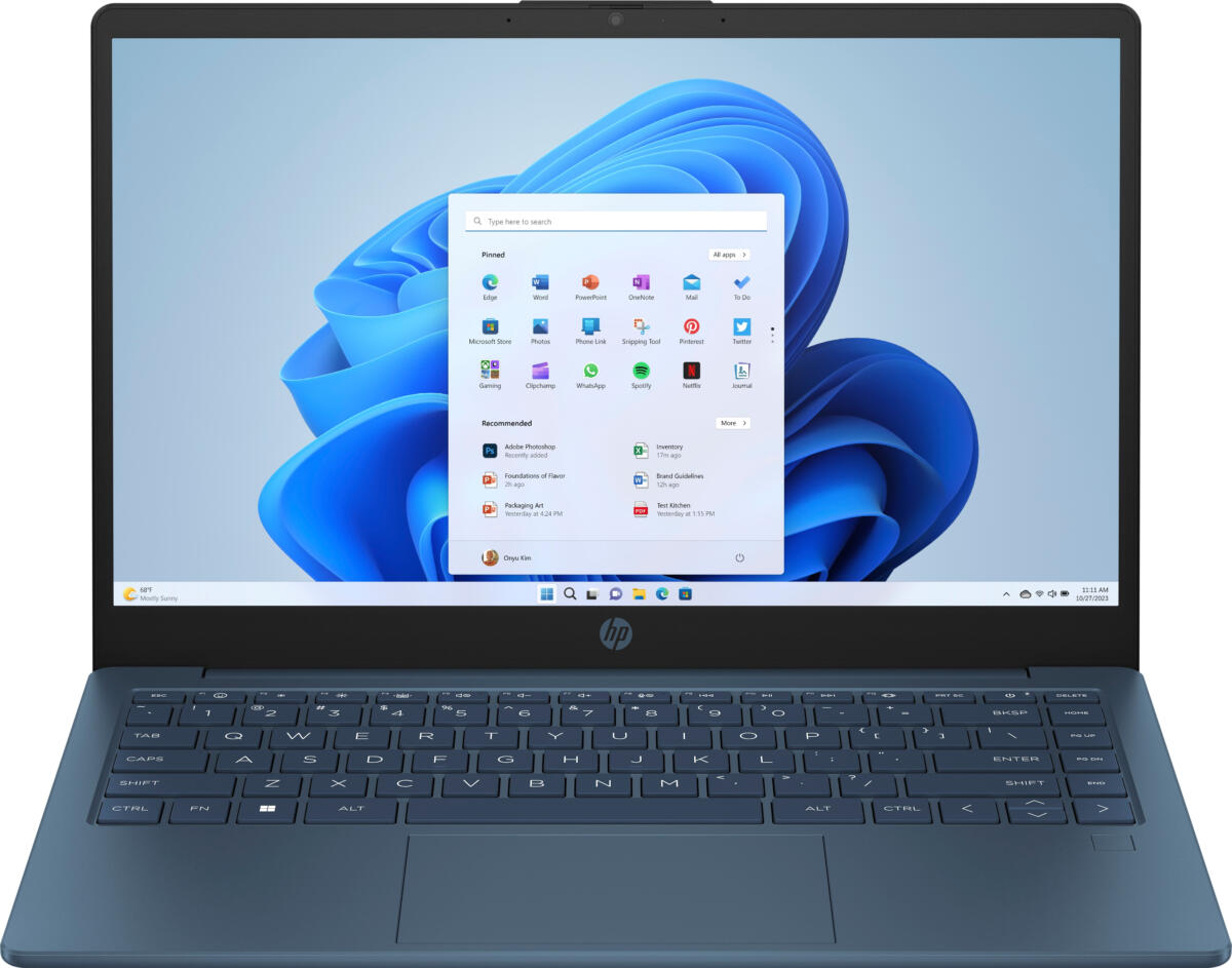 HP 14-EP2012 Intel® N150 128GB UFS 4GB 14" (1366x768) WIN11 WATERFALL BLUE