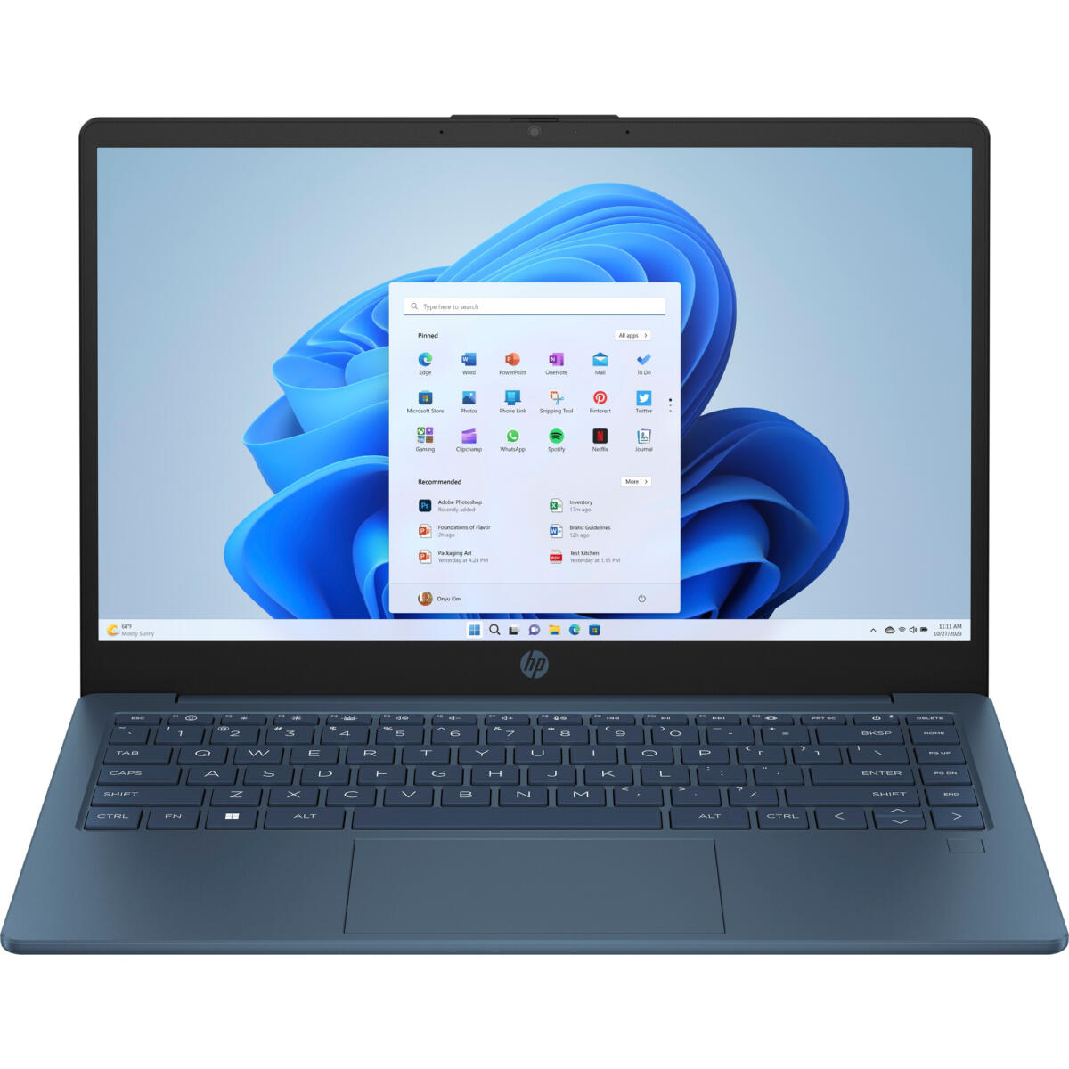 HP 14-EP2012 Intel® N150 128GB UFS 4GB 14" (1366x768) WIN11 WATERFALL BLUE - Image 5