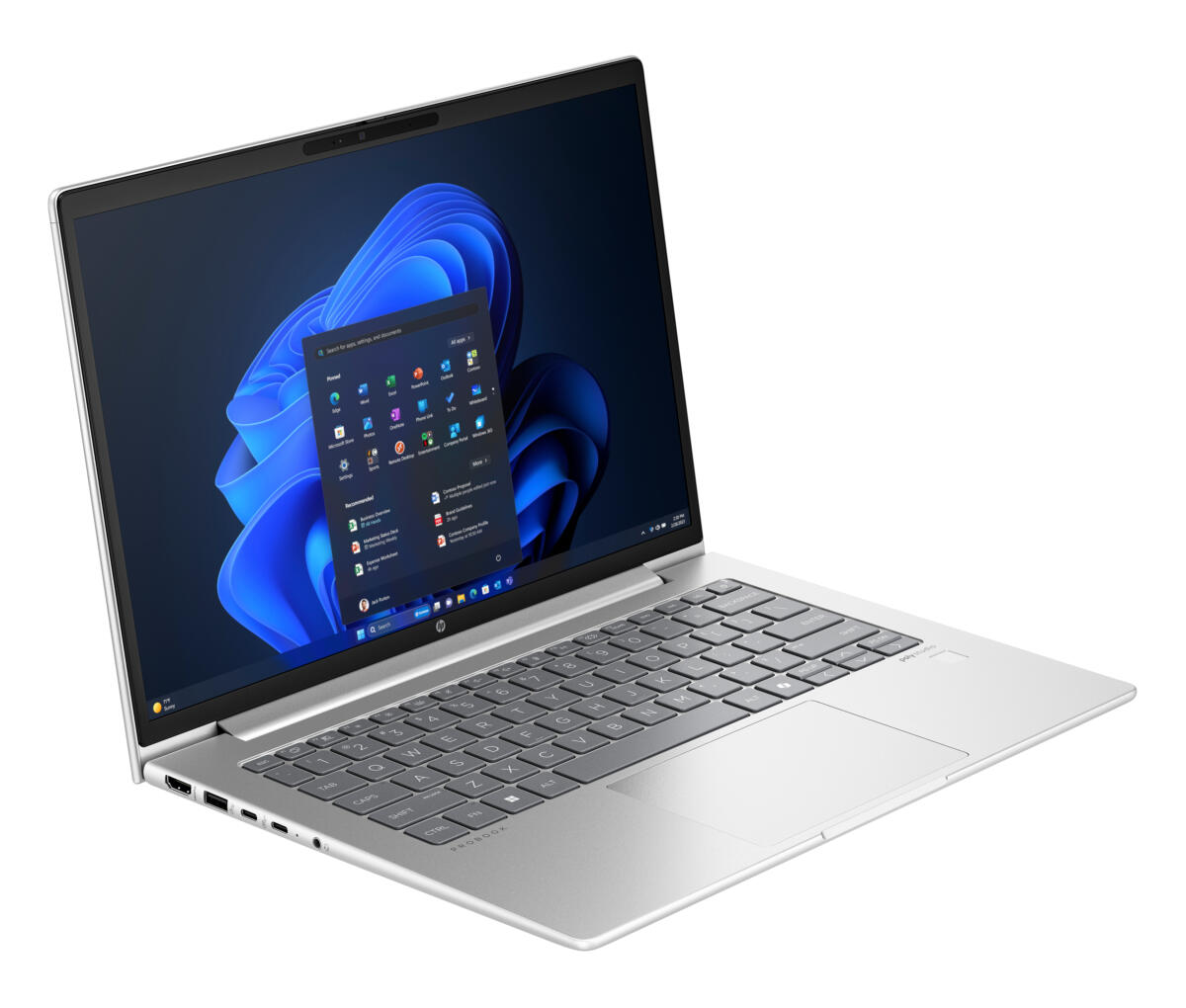 HP ProBook 445 G11 AMD Ryzen™ 7 7735U 512GB SSD 16GB 14" (1920x1200) TOUCHSCREEN WIN11 Pro PIKE SILVER Backlit Keyboard FP Reader - Image 3