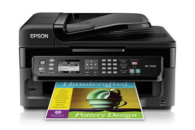 Epson WF2540, All in One, 9ppm Black, 4.7 ppm Color, Wifi, Ethernet, 100 sheet tray, 30 page ADF, A4/Letter/Legal