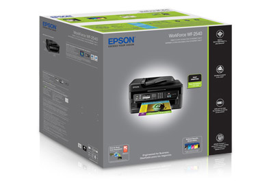 Epson WF2540, All in One, 9ppm Black, 4.7 ppm Color, Wifi, Ethernet, 100 sheet tray, 30 page ADF, A4/Letter/Legal - Image 7
