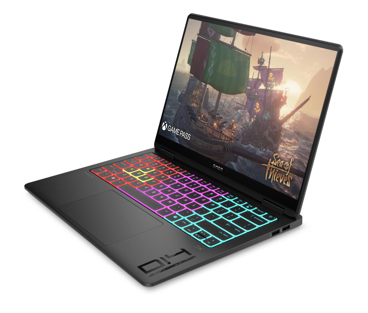 HP OMEN TRANSCEND 14-FB1013 GAMING Core™ Ultra 7 255H 1TB SSD 32GB 14" (2880x1800) 2ms OLED 120Hz WIN11 NVIDIA® RTX 5060 8192MB SHADOW BLACK RGB Backlit Keyboard - Image 5